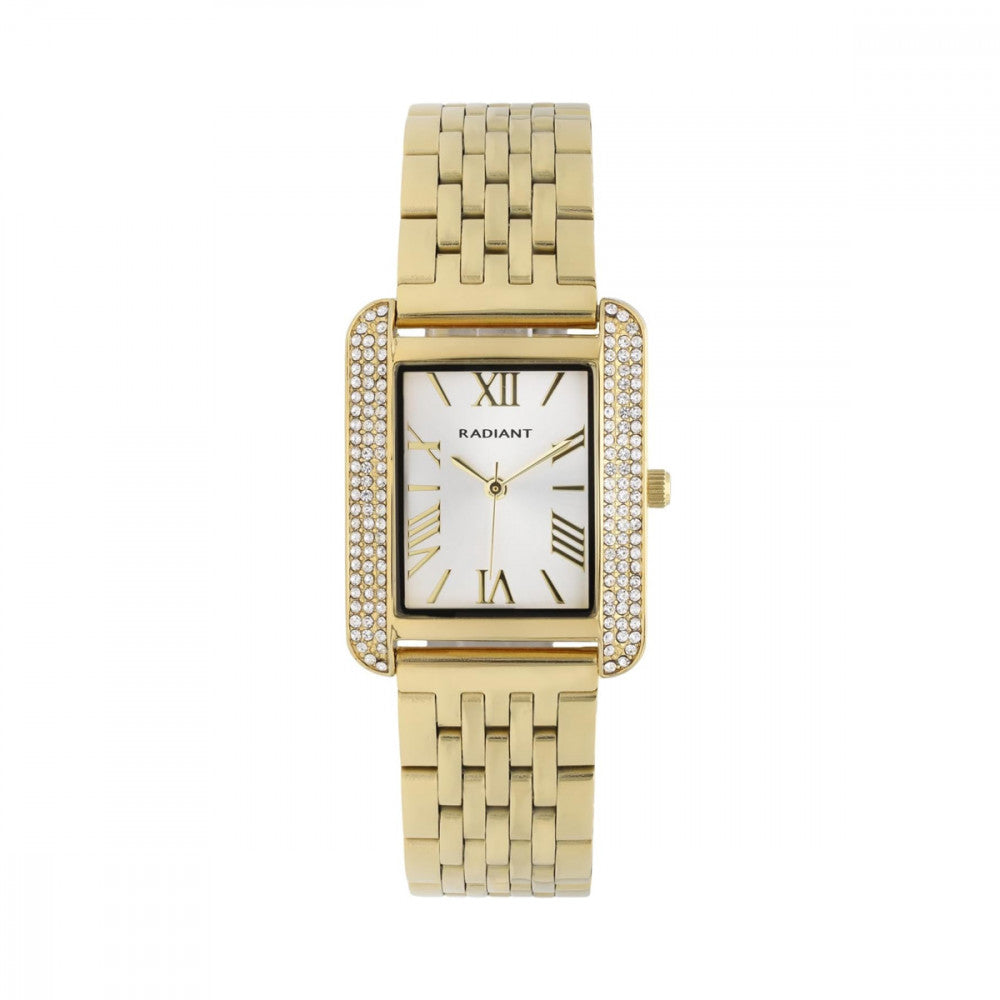 RELOGIO RADIANT DOURADO  MULHER MOST. CINZA