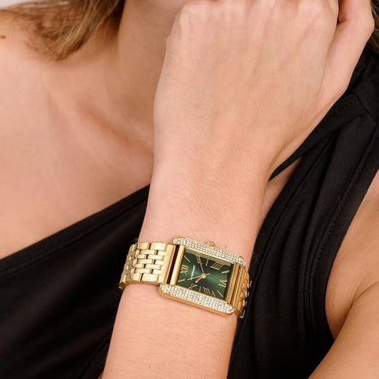 RELOGIO RADIANT MULHER DOURADO MOST. VERDE