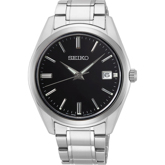 RELOGIO SEIKO SUR311P1 HOMEM CLASSIC MOST. PRETO VIDRO SAFIRA