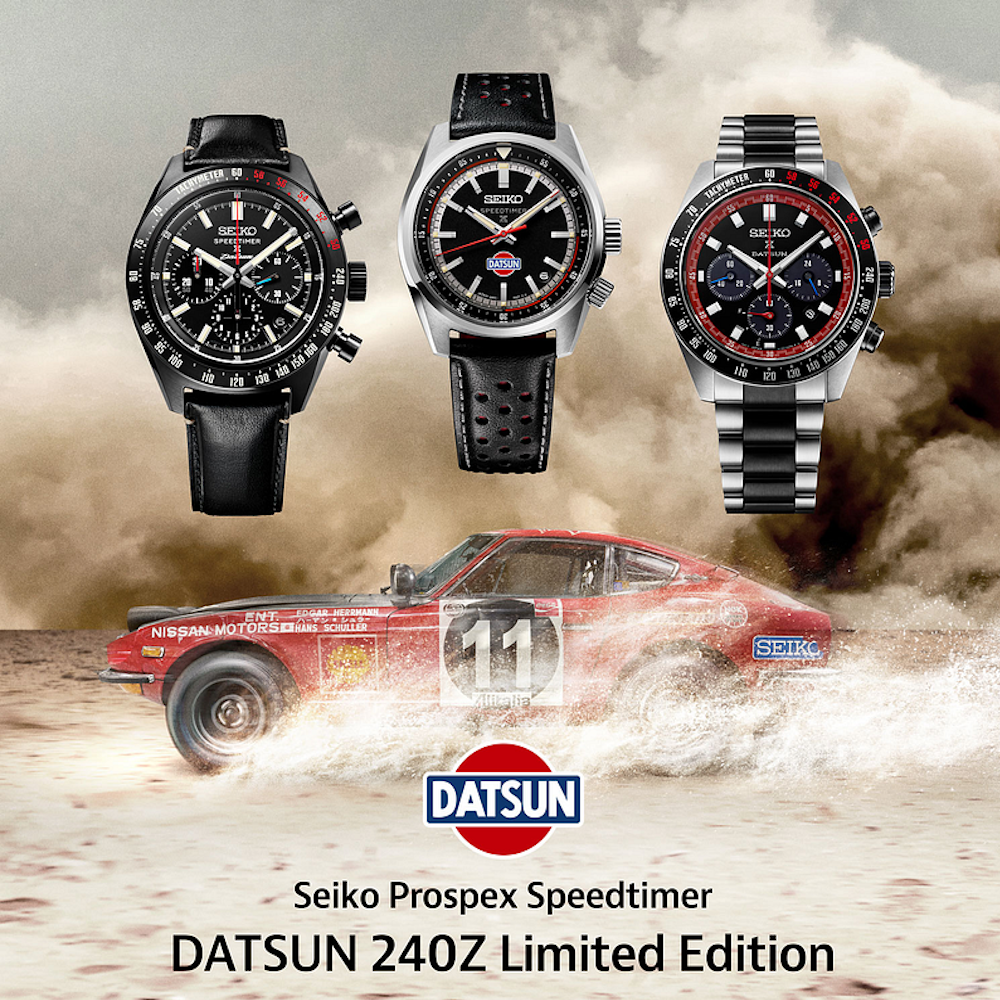 RELÓGIO SEIKO PROSPEX SPEEDTIMER V192 E.L.DATSUN 240Z