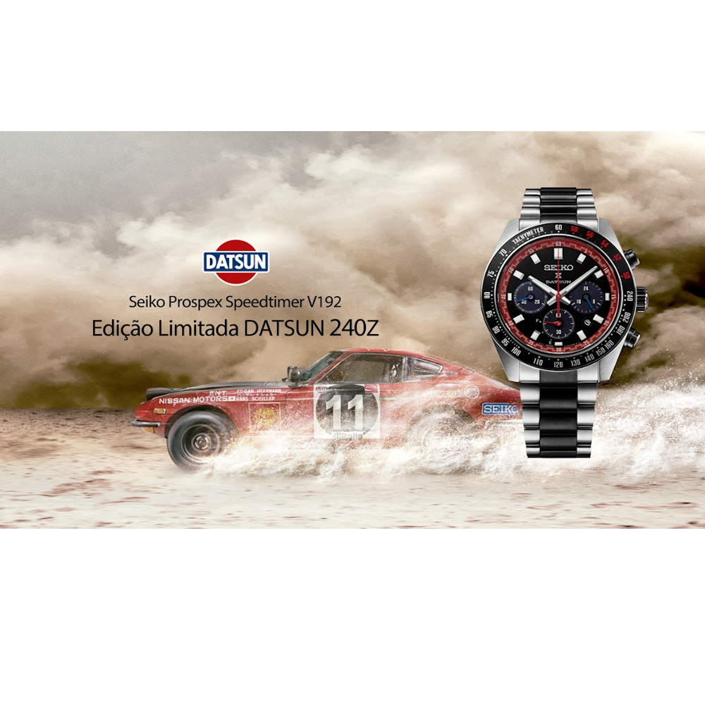 RELÓGIO SEIKO PROSPEX SPEEDTIMER V192 E.L.DATSUN 240Z