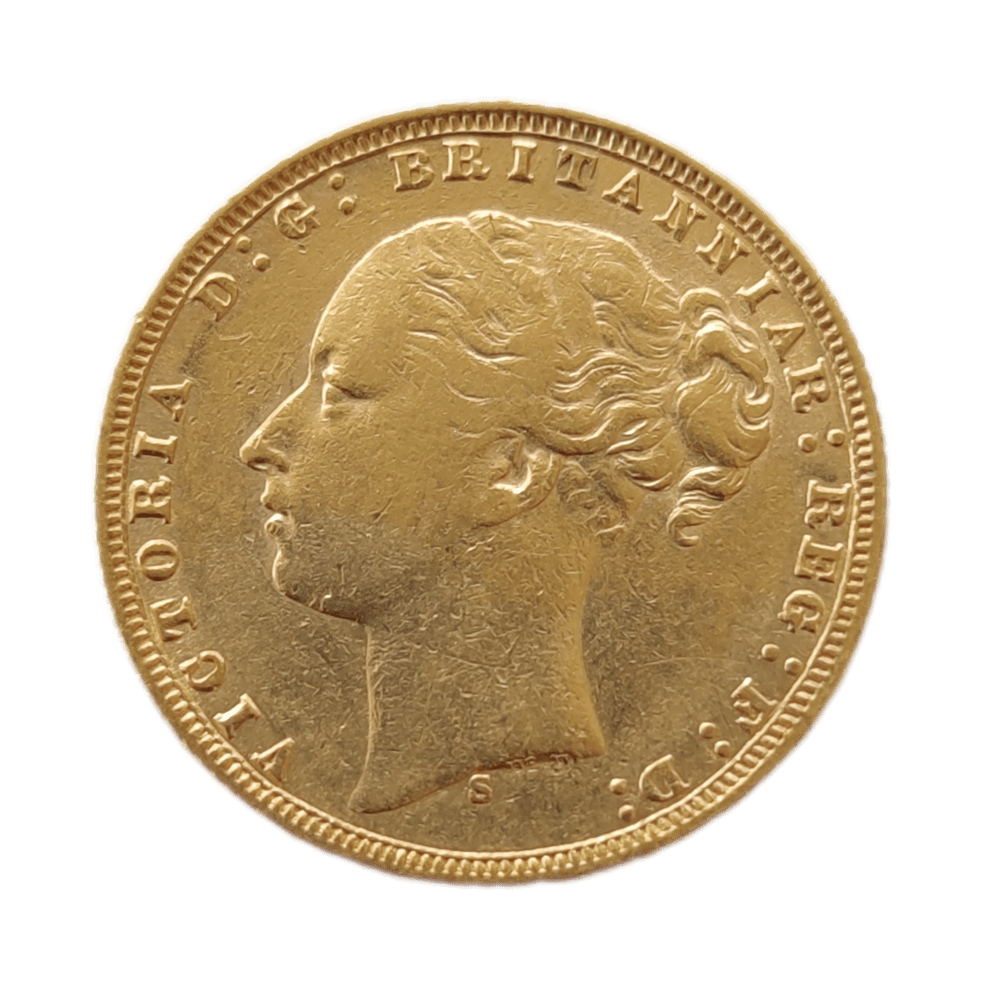 Moeda Libra de Ouro Libra Victoria 1876