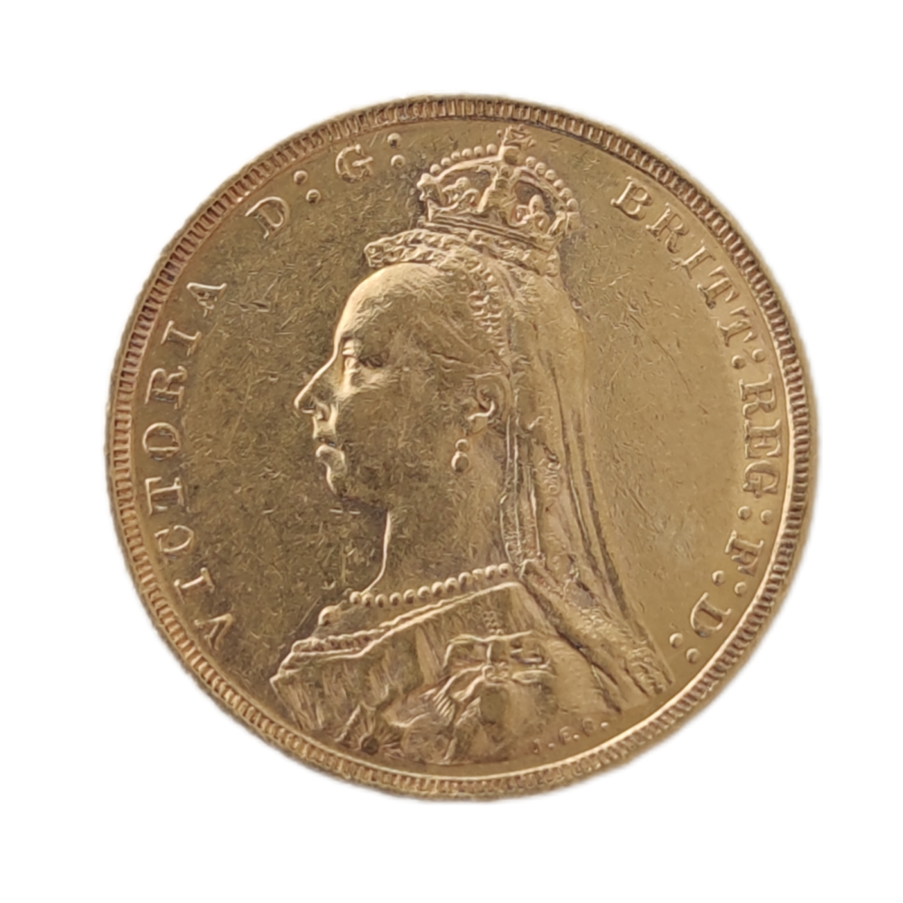 Moeda Libra de Ouro Libra Victoria 1891