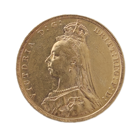 Moeda Libra de Ouro Libra Victoria 1891