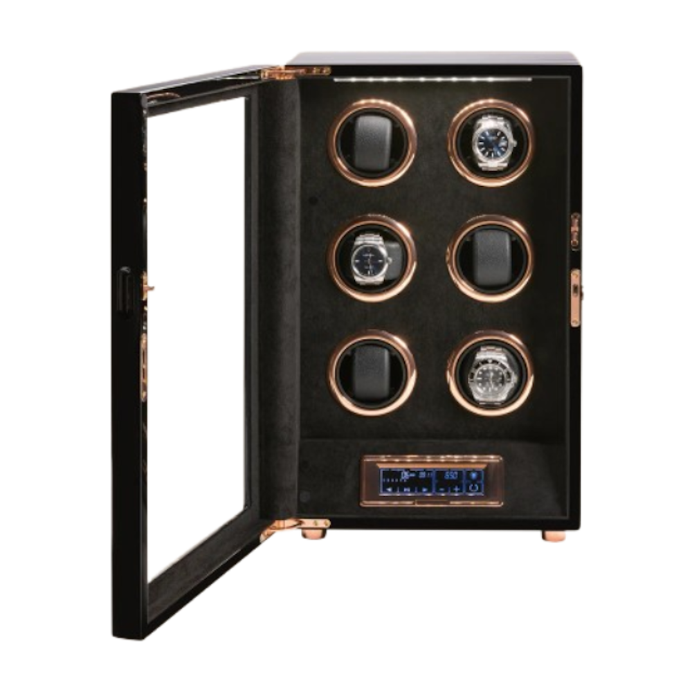 caixa Relógios Automaticos Winder - 6 Watches
