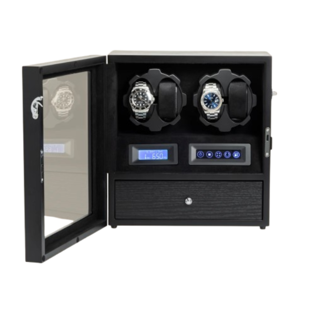 Caixa Relógios Automaticos Winder - 4 Watches com Gaveta