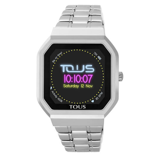 Relógio Tous Smartwatch B-Connect em Aço Prateado Compatível com IOS e Android
