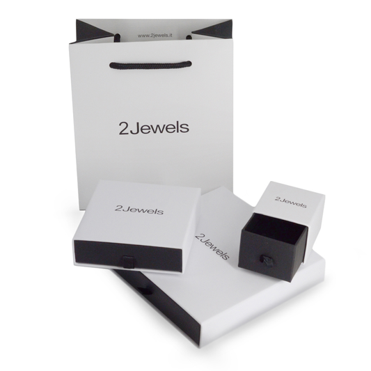 PULSEIRA 2JEWELS EM AÇO E PELE PRETA