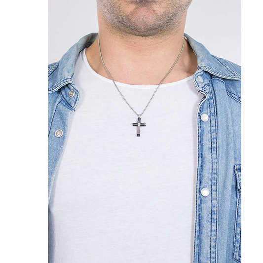 Colar 2Jewels Black Cross