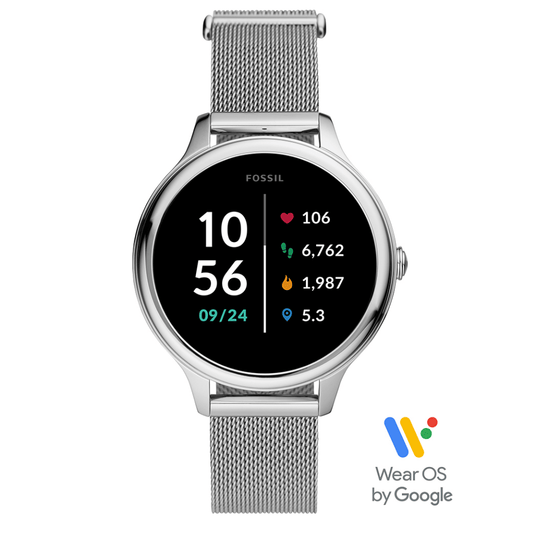Relógio Fossil Smartwatch 5ºGeracão Prateado compatível com IOS e Android