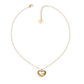 Fio GUESS Aço Dourado coração com Zircónia