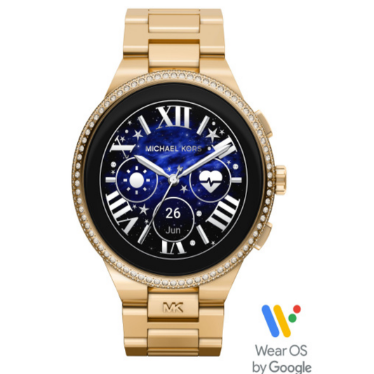 Relógio Smartwatch Michael Kors Touchscreen Dourado Gen 6 Camille Watch
