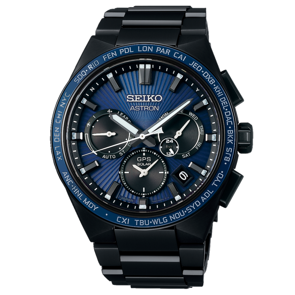 Relógio Homem Seiko Astron em Titânio mostrador Azul