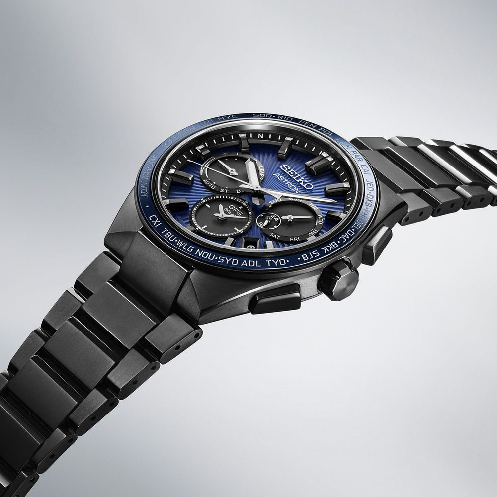 Relógio Homem Seiko Astron em Titânio mostrador Azul